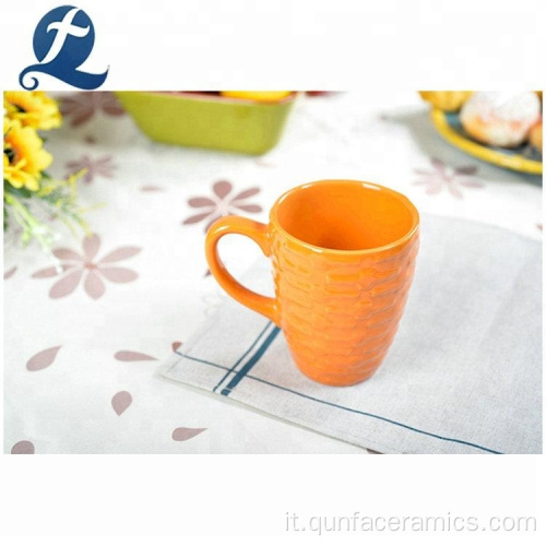 Tazza da caffè in ceramica colorata con logo stampato personalizzato